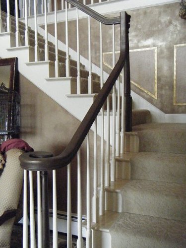 Dark banister